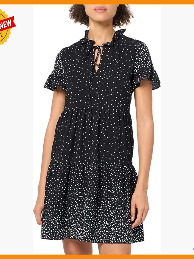 Sleeveless Mock Neck Tie Dress, Travel Ready, Flattering Fit